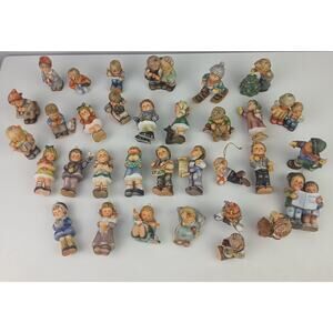 32-Piece Goebel Hummel Christmas Tree Ornament Lot – Porcelain – Vintage